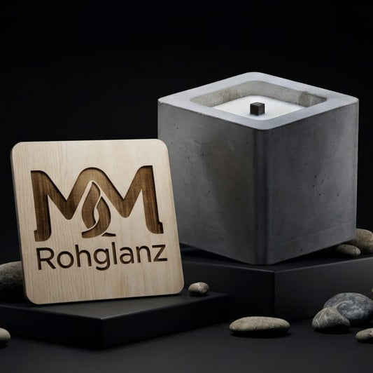 XXL Outdoor Kerze mit Holzdeckel und Wunschgravur