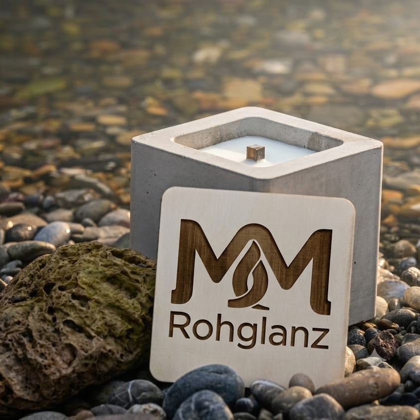 XXL Outdoor Kerze mit Holzdeckel und Wunschgravur
